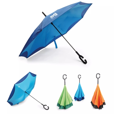 Parapluie avec ouverture inversée