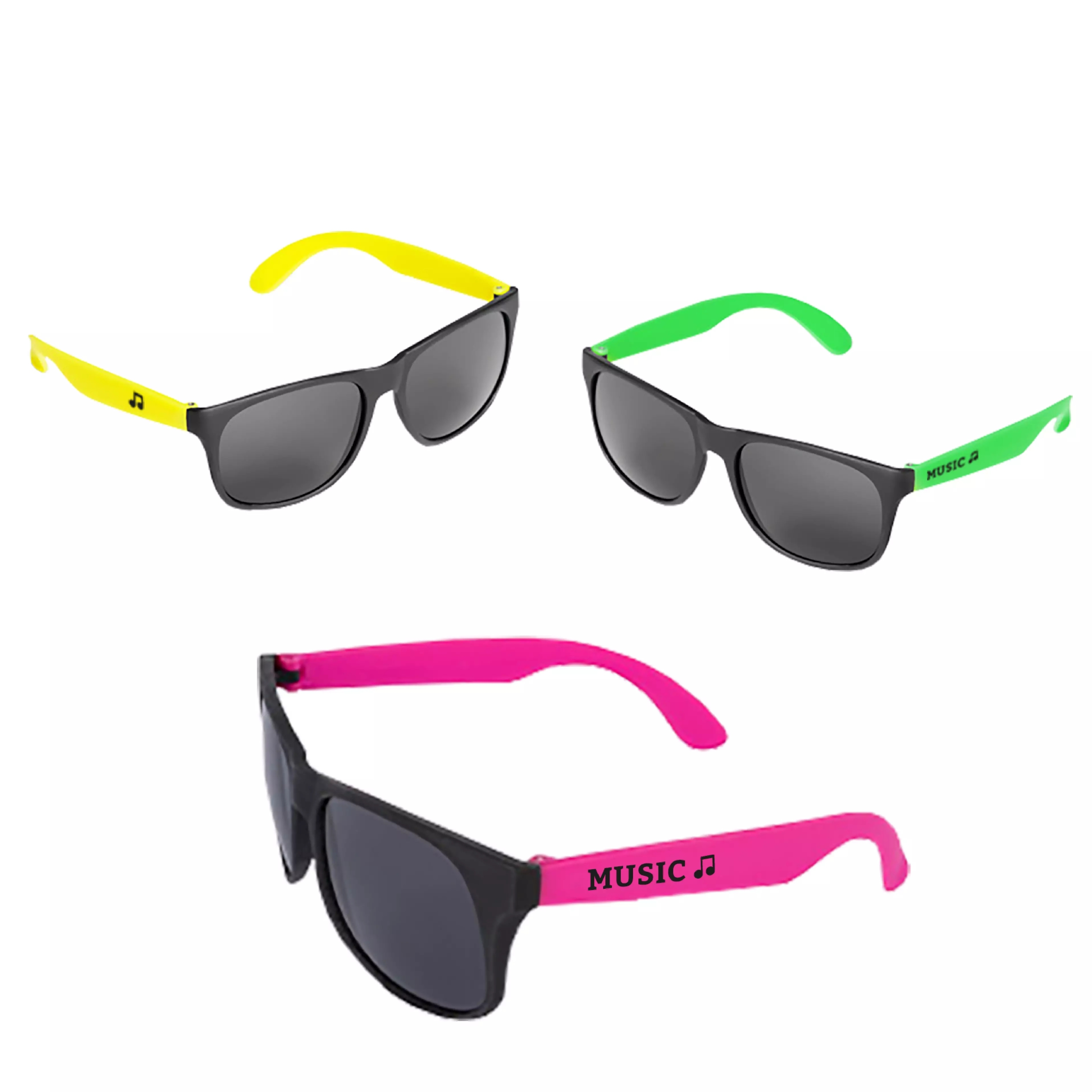 Lunettes de soleil rétro fluo