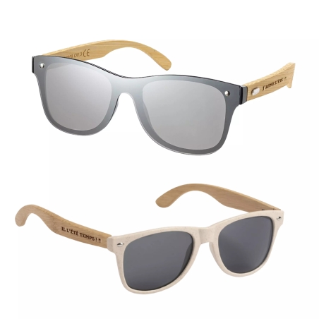 Lunettes de soleil en bambou