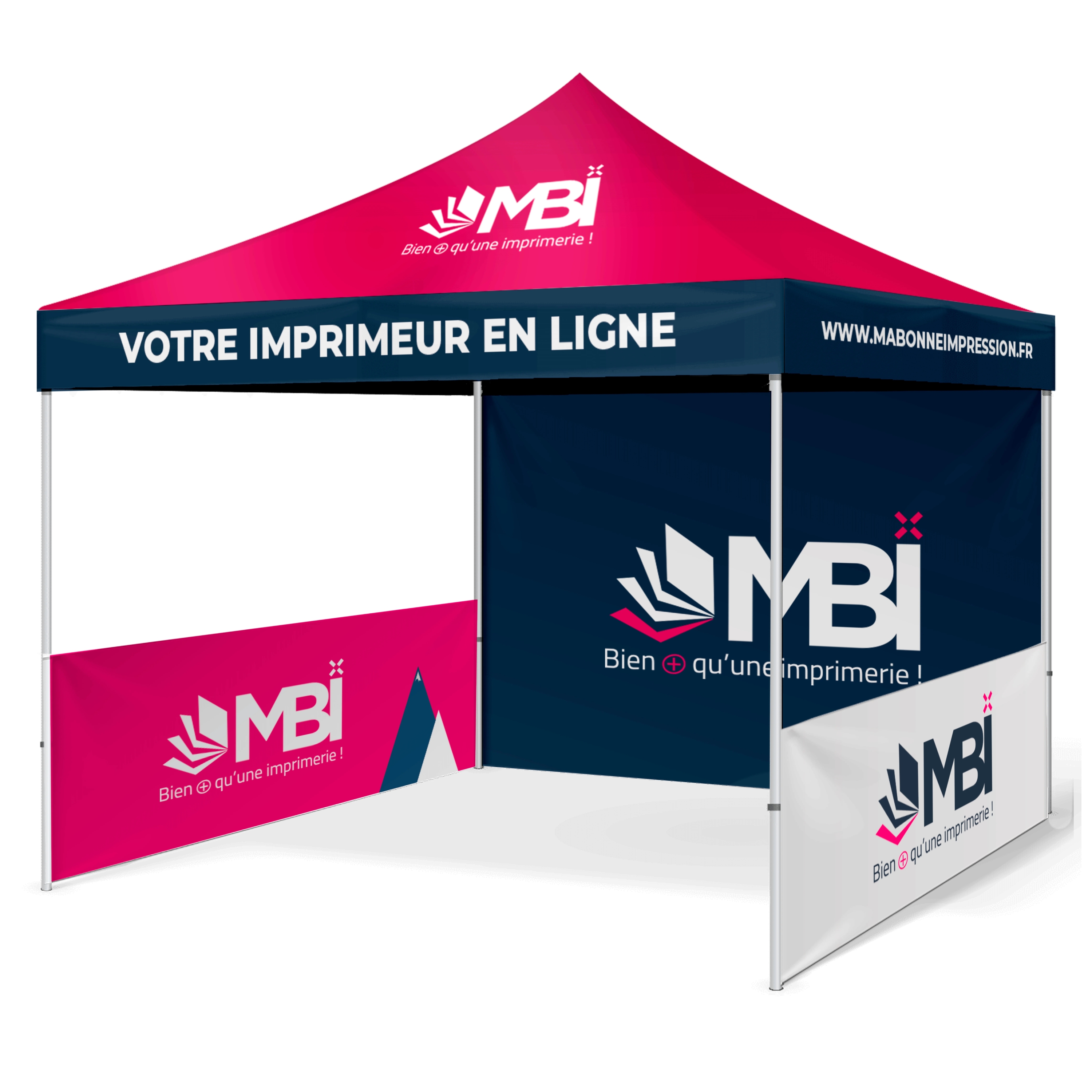 Tente publicitaire pro 3x3 m