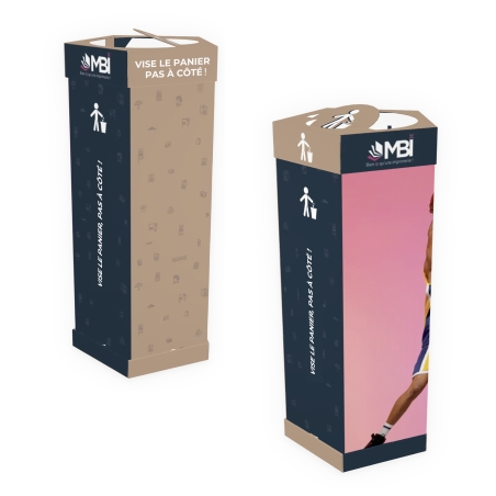 Poubelle personnalisée en carton
