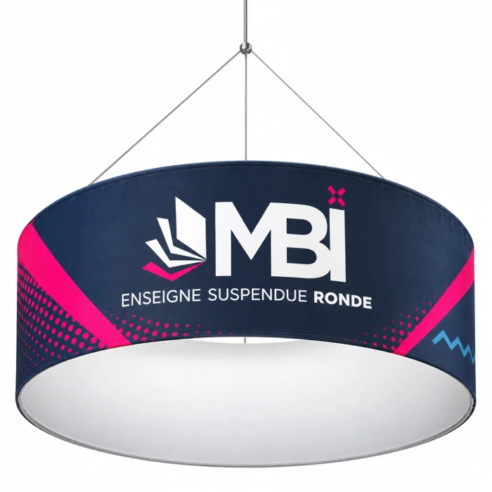 Enseigne suspendue ronde