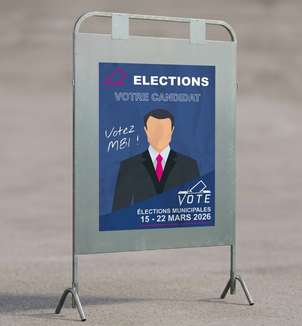 Affiche électorale 2026 : formats officiels et impression conforme