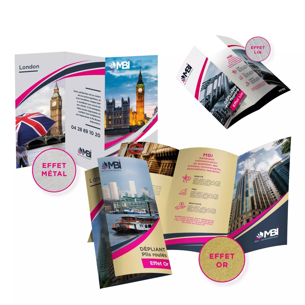Impression de dépliants à 3 volets : un support clair pour présenter votre offre
