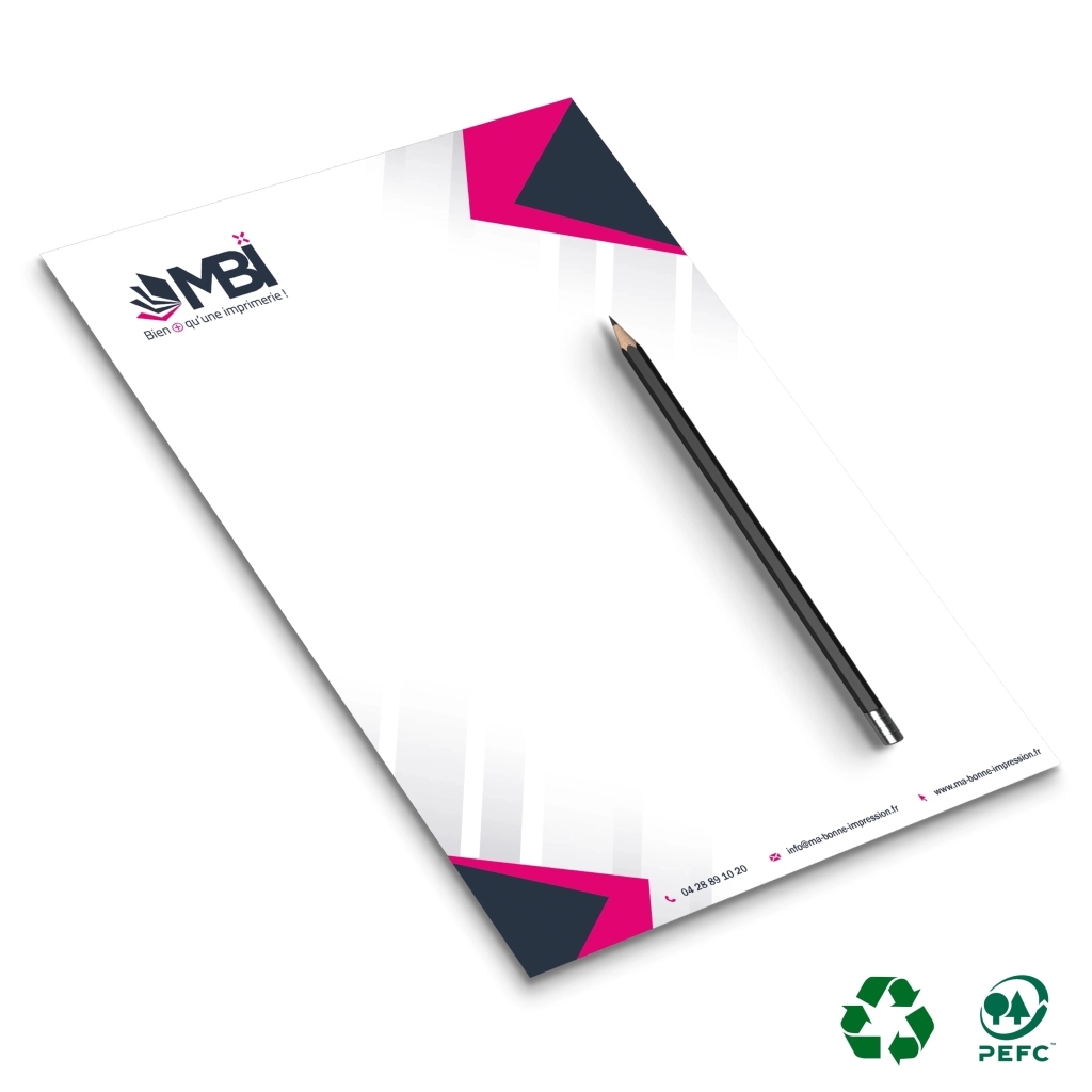 Papier à en-tête personnalisé : donnez immédiatement une dimension professionnel