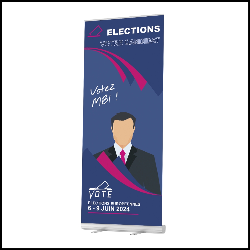 Kakémono publicitaire : le support vertical qui valorise votre communication