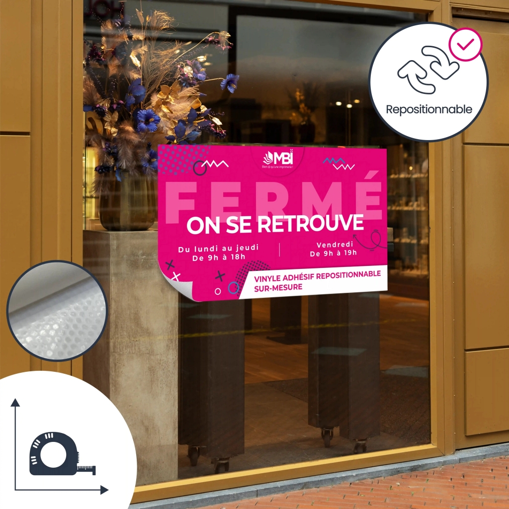 Vinyle adhésif à colle renforcée : l’adhésif ultra-résistant pour les usages pro