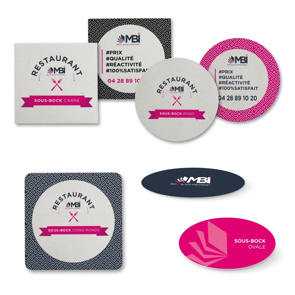 Sous-bock publicitaire : commandez un support de communication visible