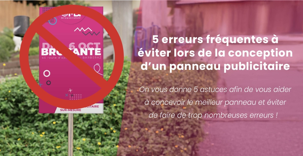 5 erreurs fréquentes à éviter lors de la conception d'un panneau publicitaire 