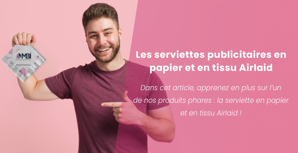 Les serviettes publicitaires en papier et en tissu Airlaid